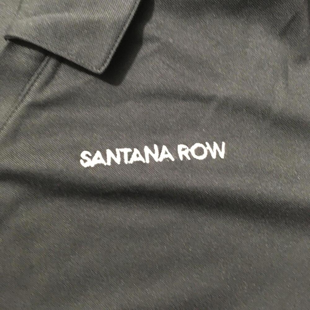 Nike Dri Fit Womens LARGE Black Golf Polo Shirt SANTANA ROW - Picture 6 of 12